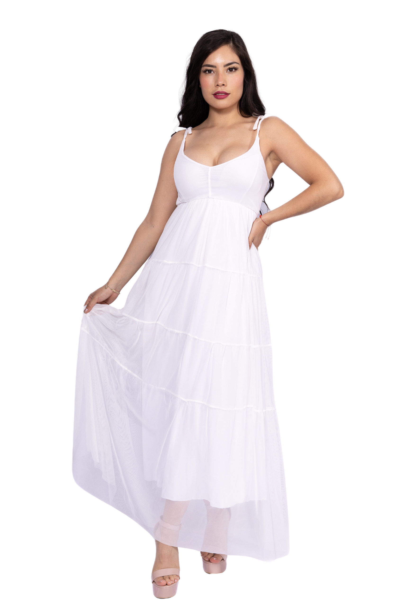 Maxivestido Merida tirante