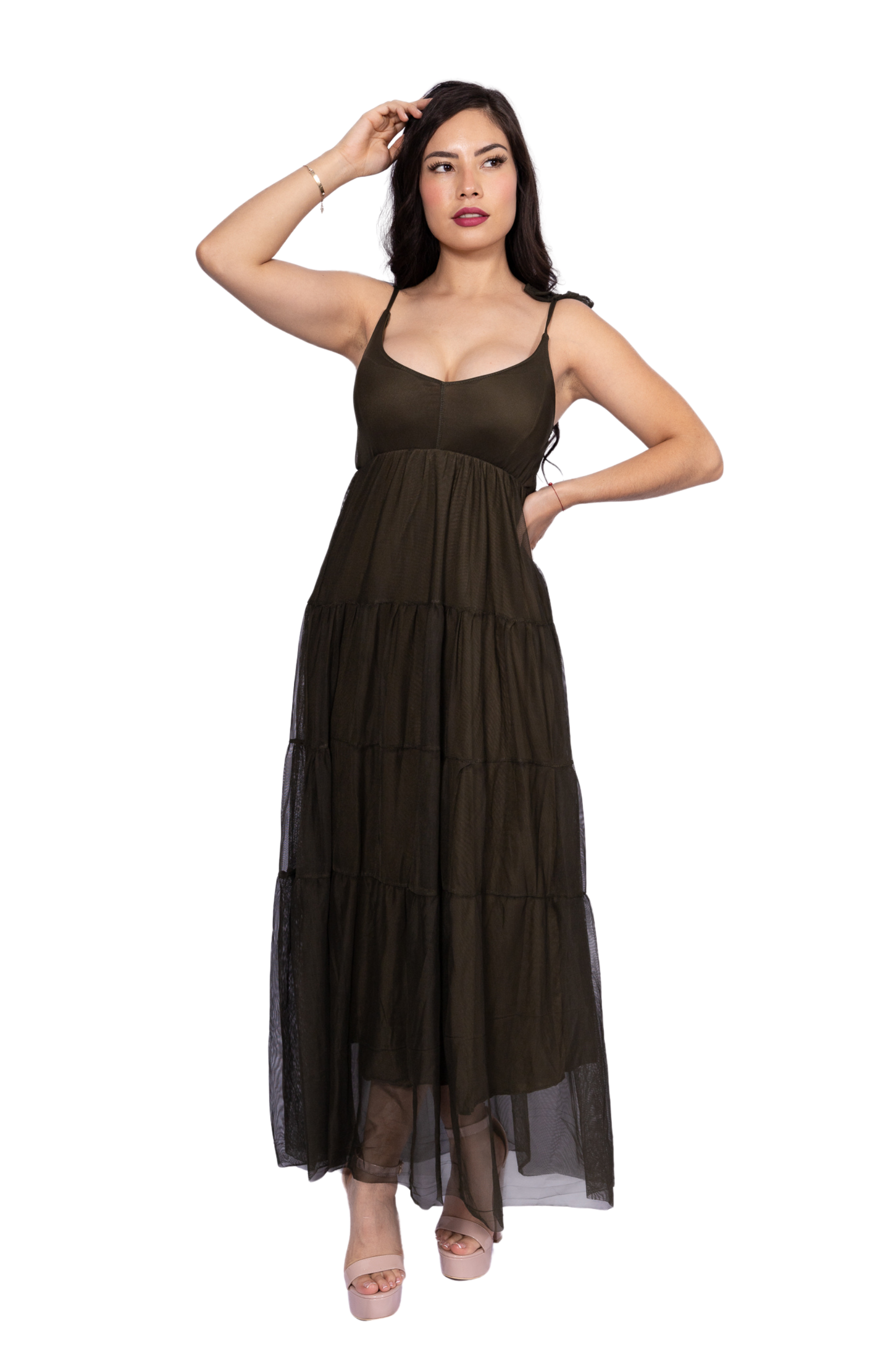 Maxivestido Merida tirante