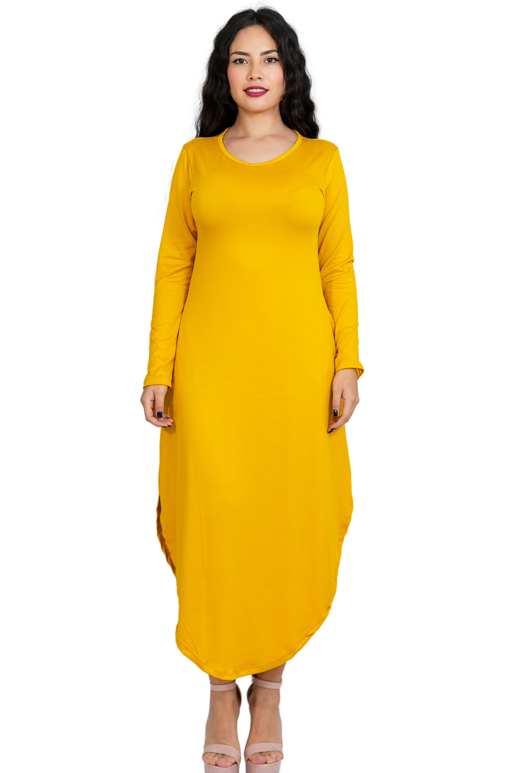 Maxivestido Japón manga larga