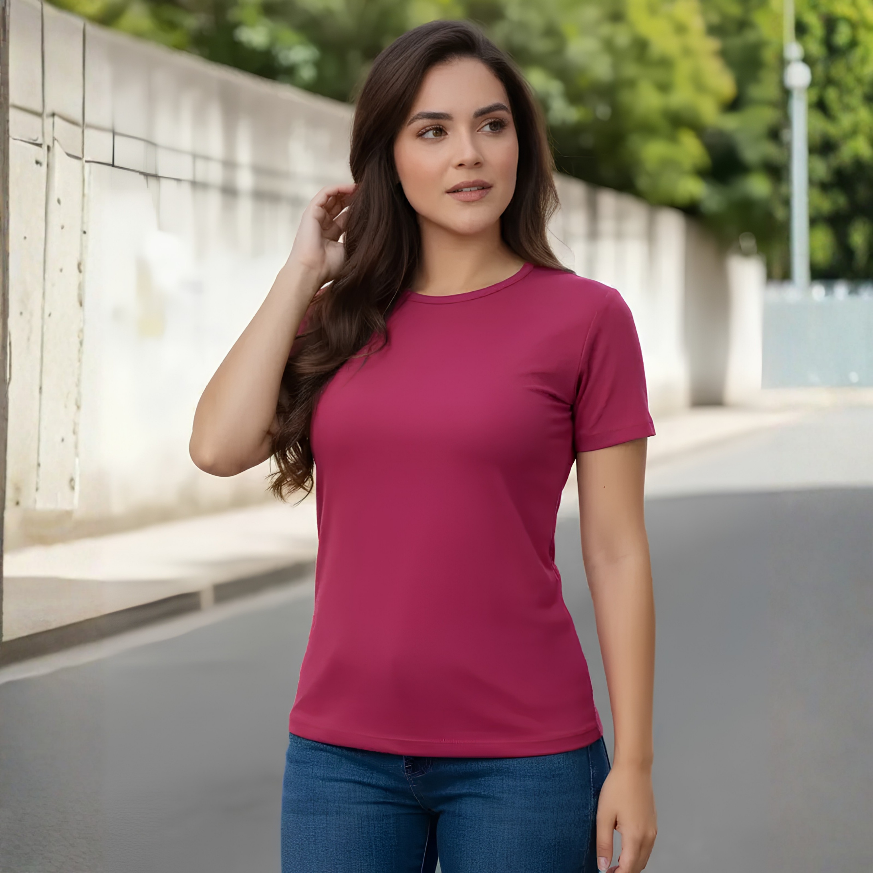 Blusa Lisa Manga Corta
