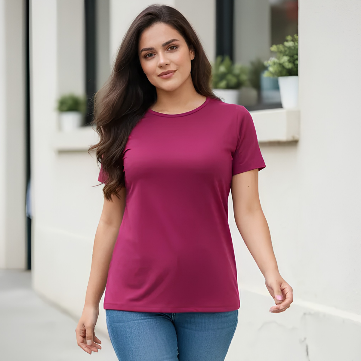 Blusa Lisa Manga Corta