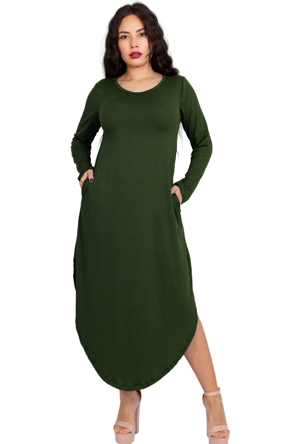 Maxivestido Japón manga larga