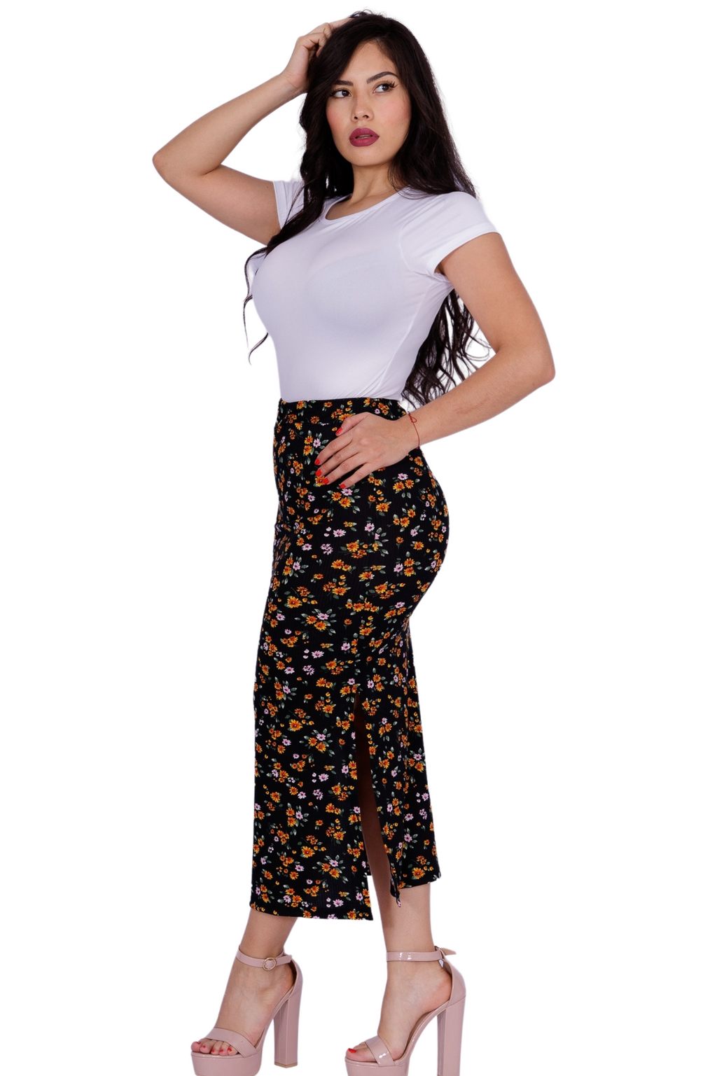 Falda Atenas Floreada