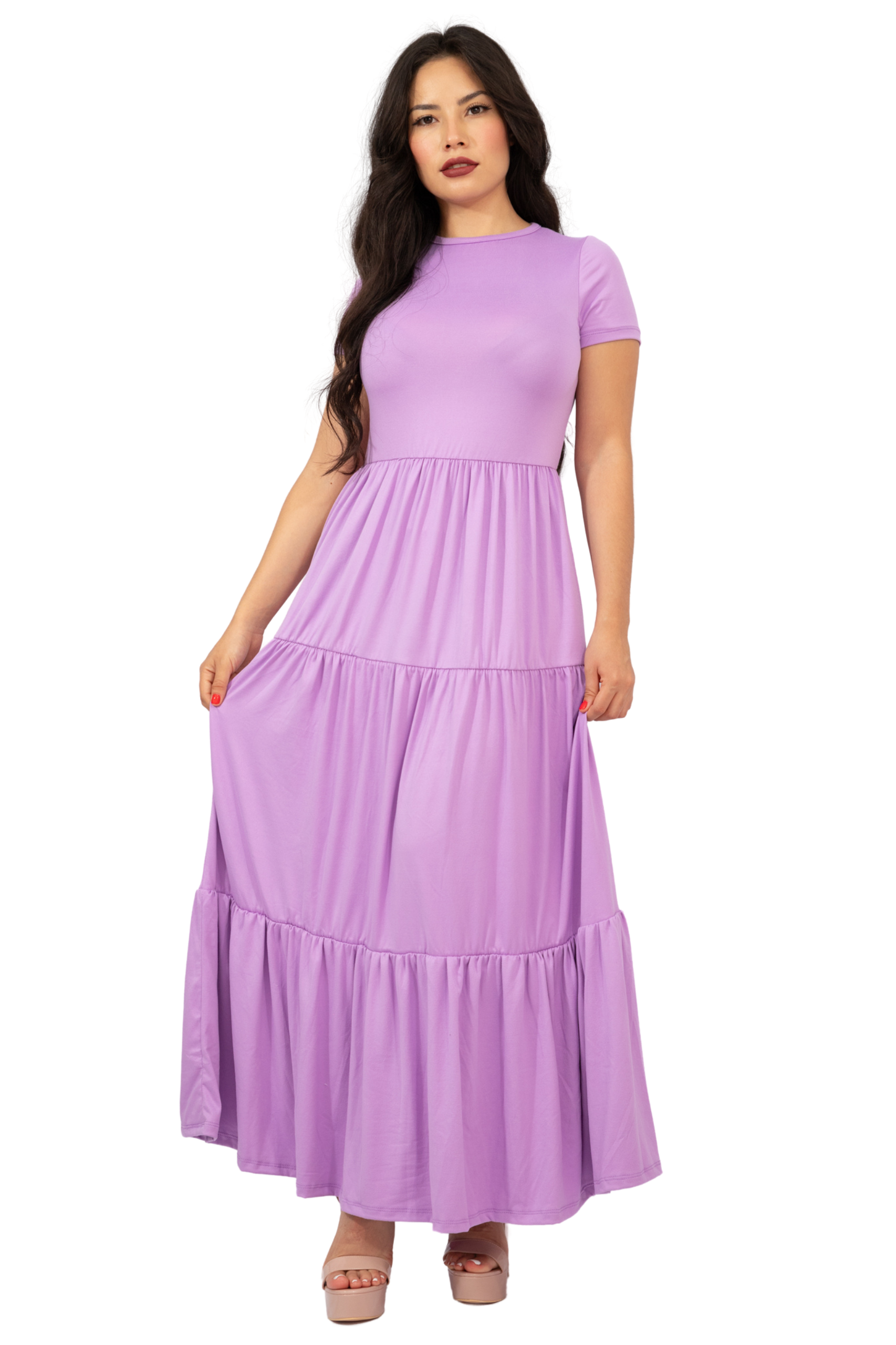 Maxivestido Tulum Manga Corta
