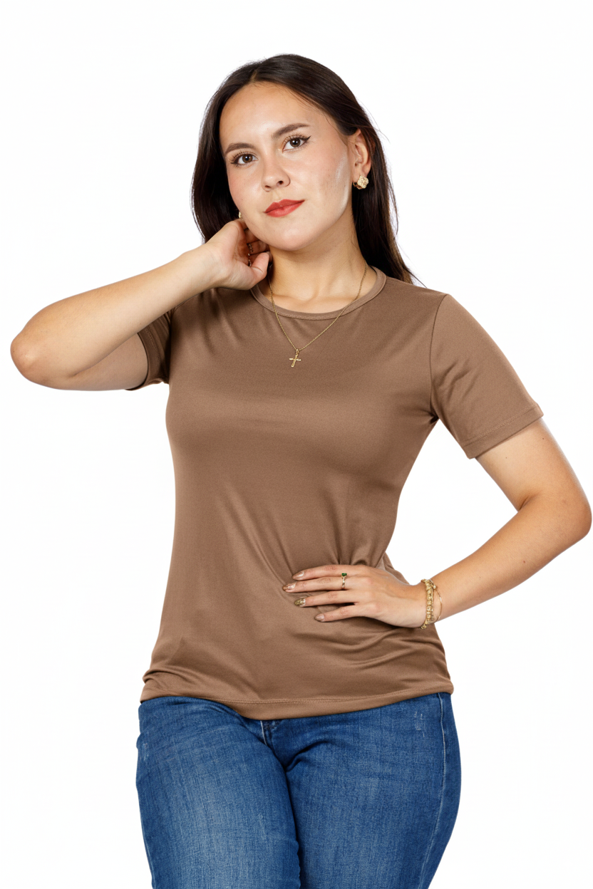 Blusa Lisa Manga Corta