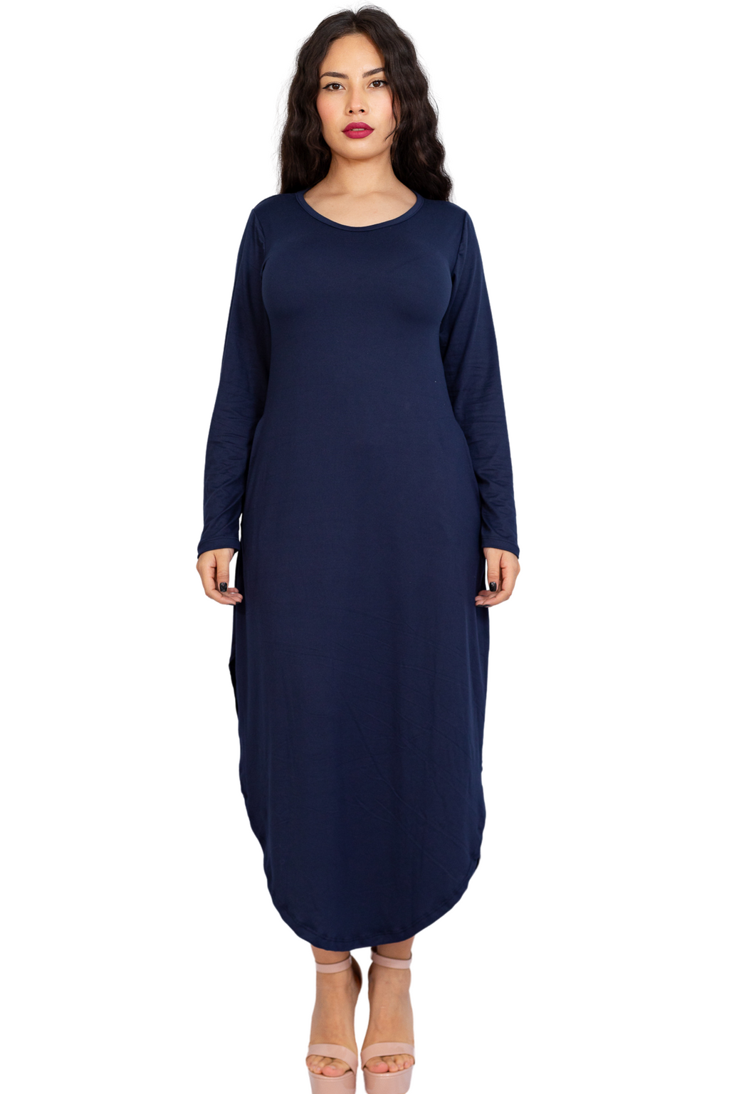 Maxivestido Japón manga larga