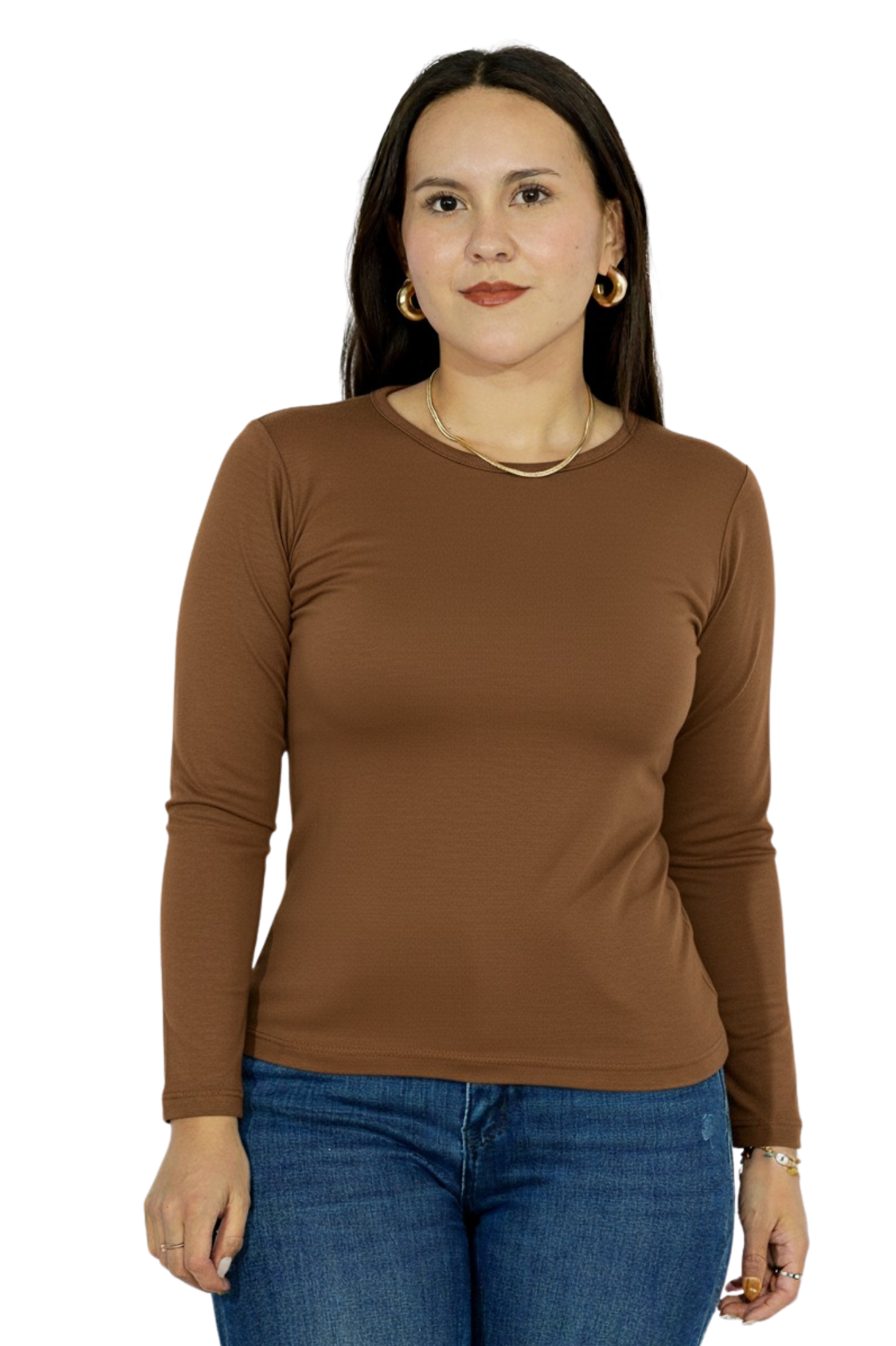 Blusa Lisa Manga Larga