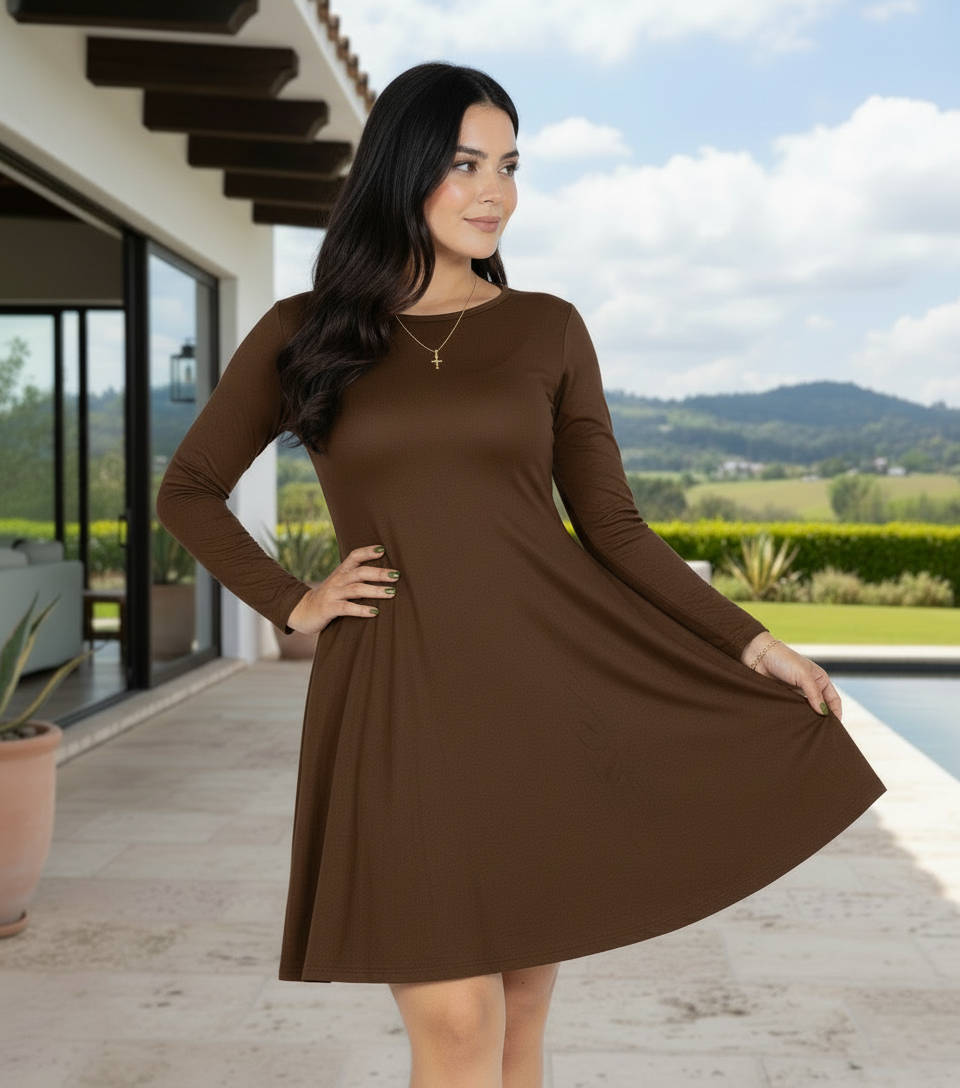 Vestido Aurora Manga Larga