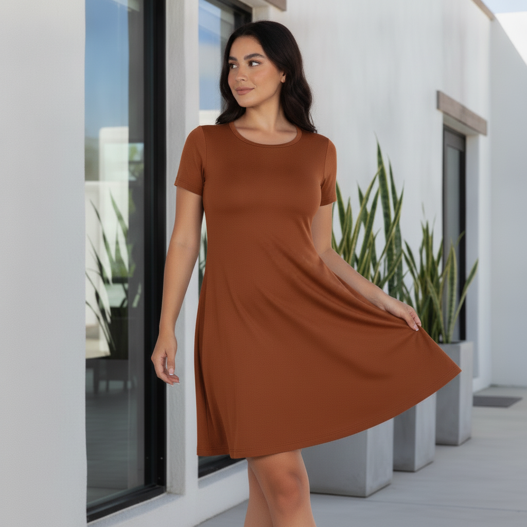 Vestido Bolivia Manga Corta