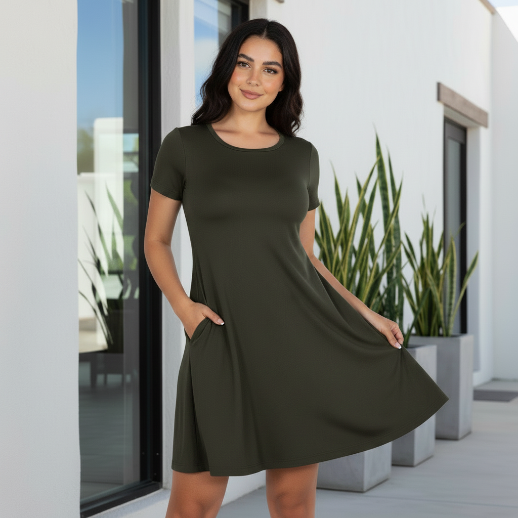Vestido Bolivia Manga Corta