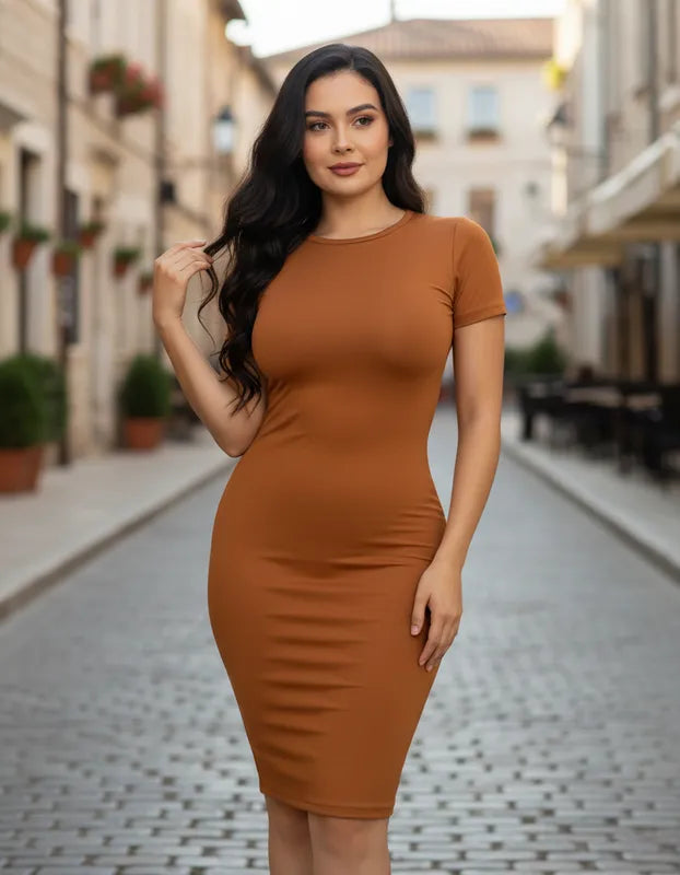 Vestido Londres Manga Corta