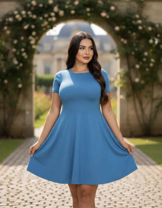 Vestido Aurora Manga Corta