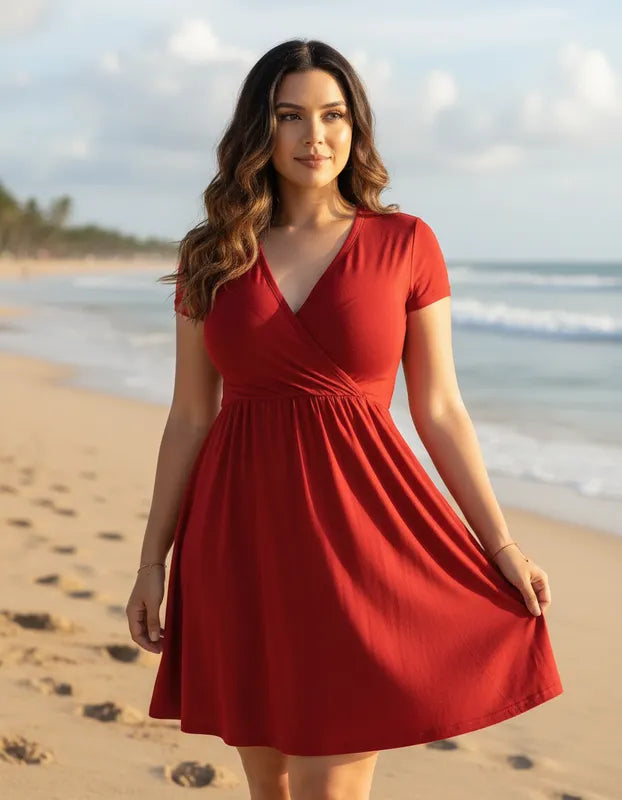 Vestido Venus Manga Corta