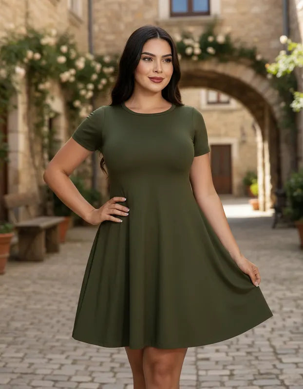 Vestido Aurora Manga Corta