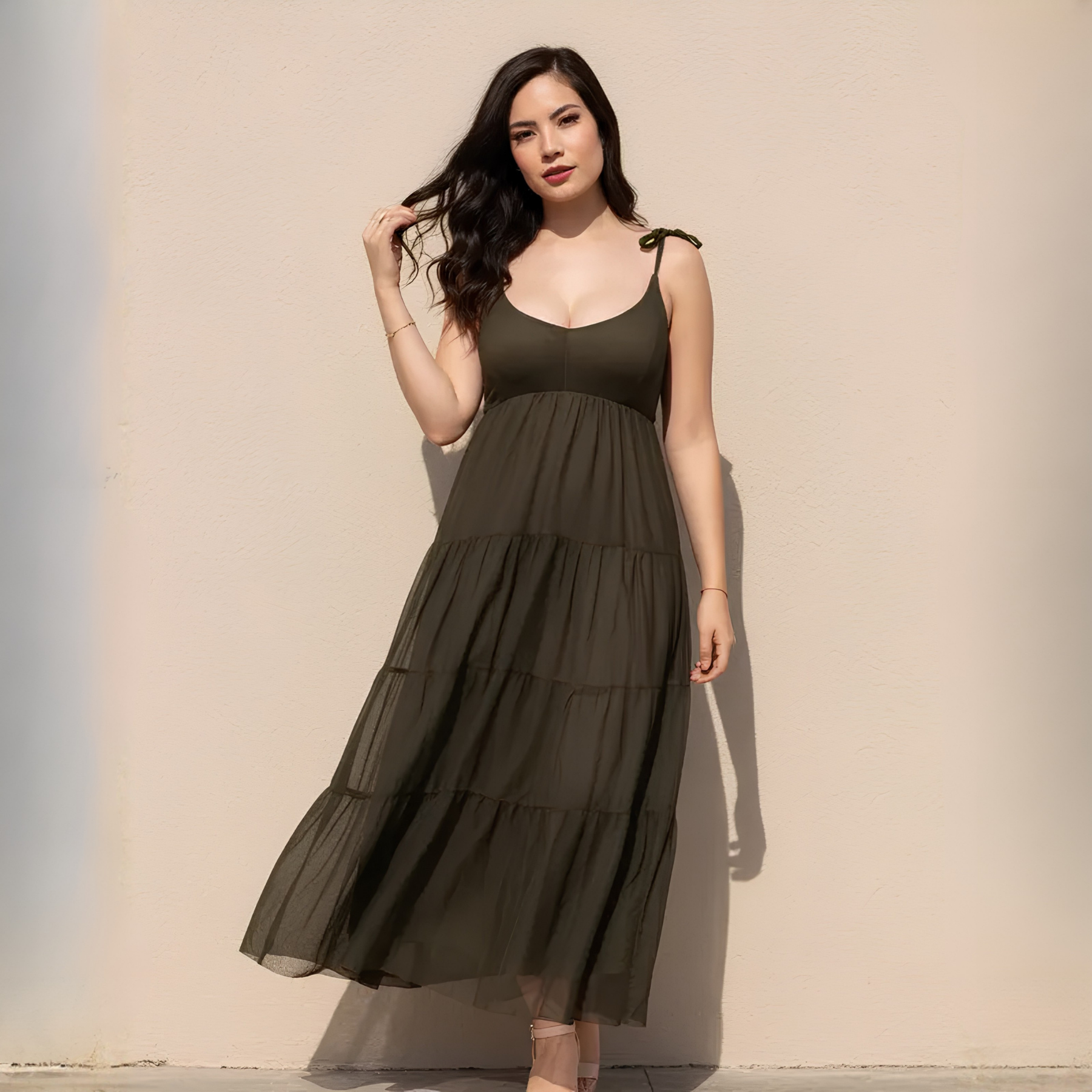 Maxivestido Merida tirante