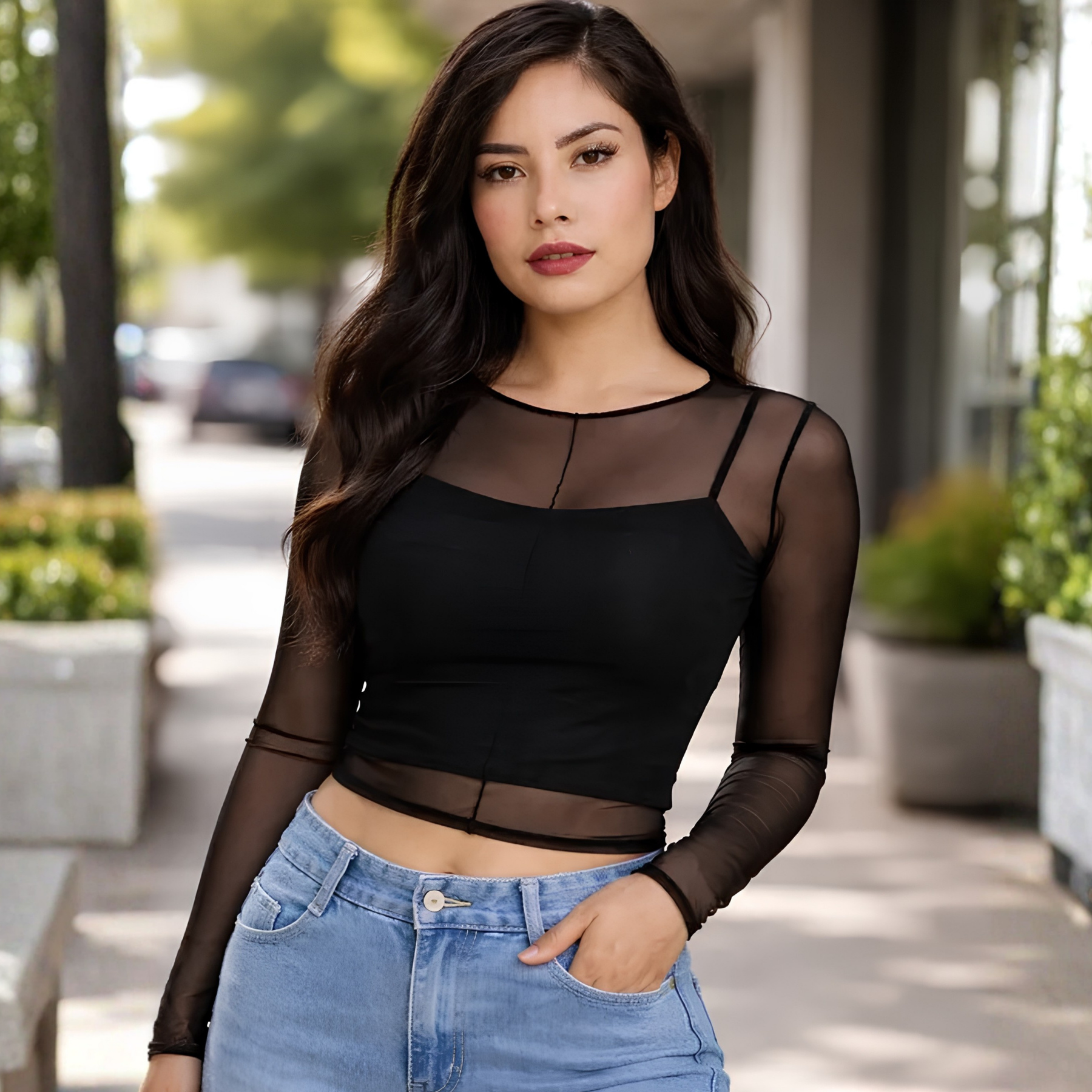 Blusa Alabama Manga larga