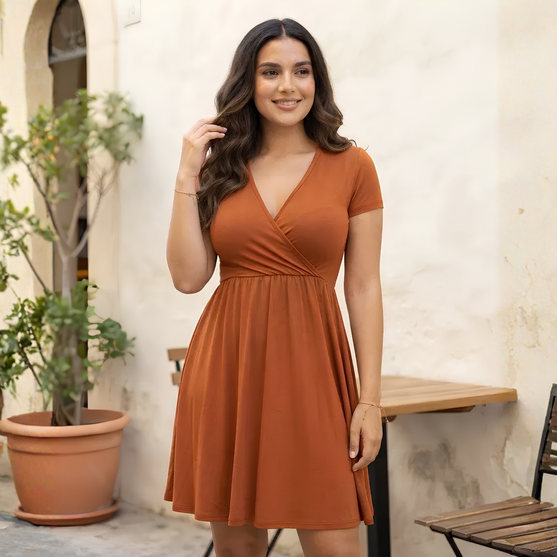 Vestido Venus Manga Corta