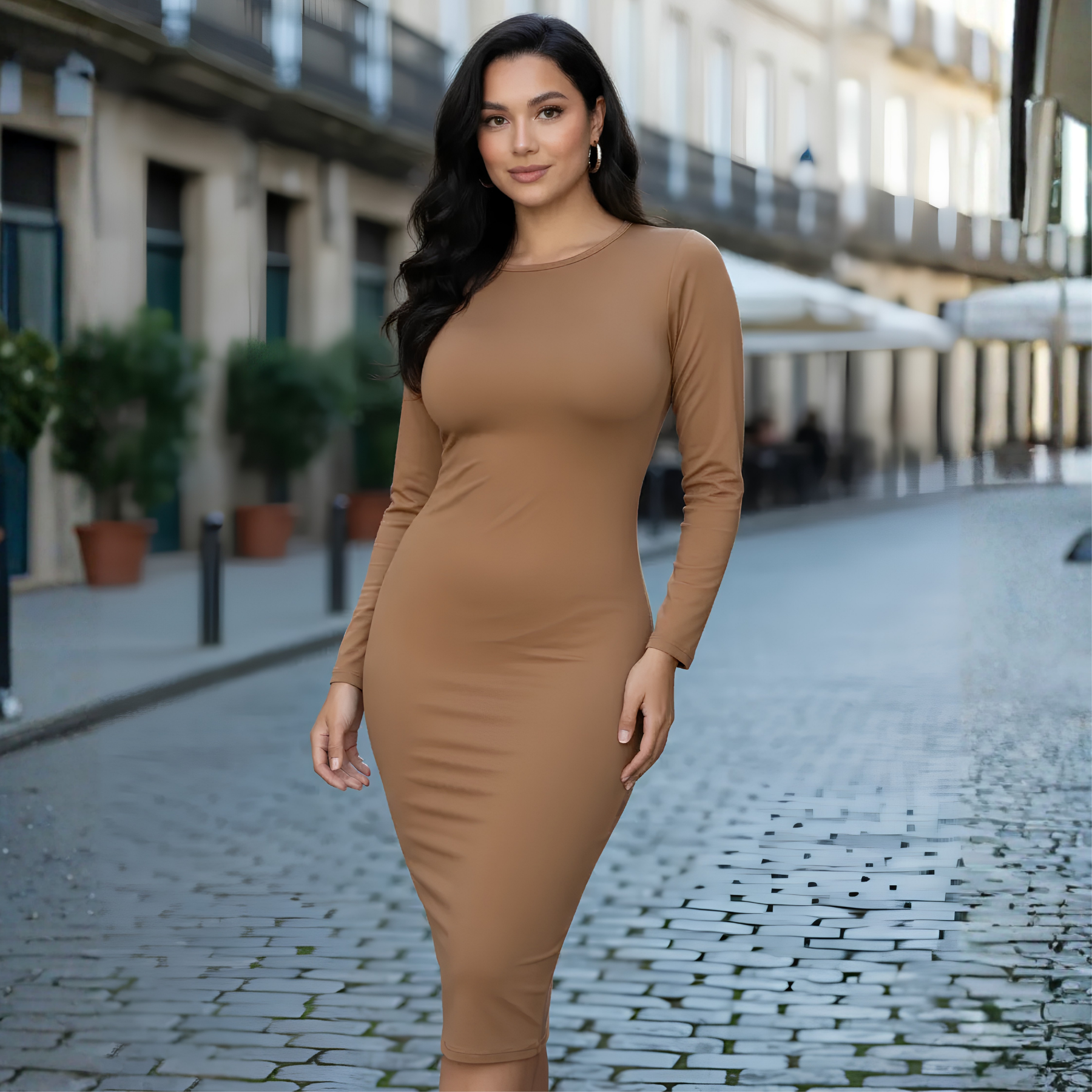 Vestido Londres Manga Larga