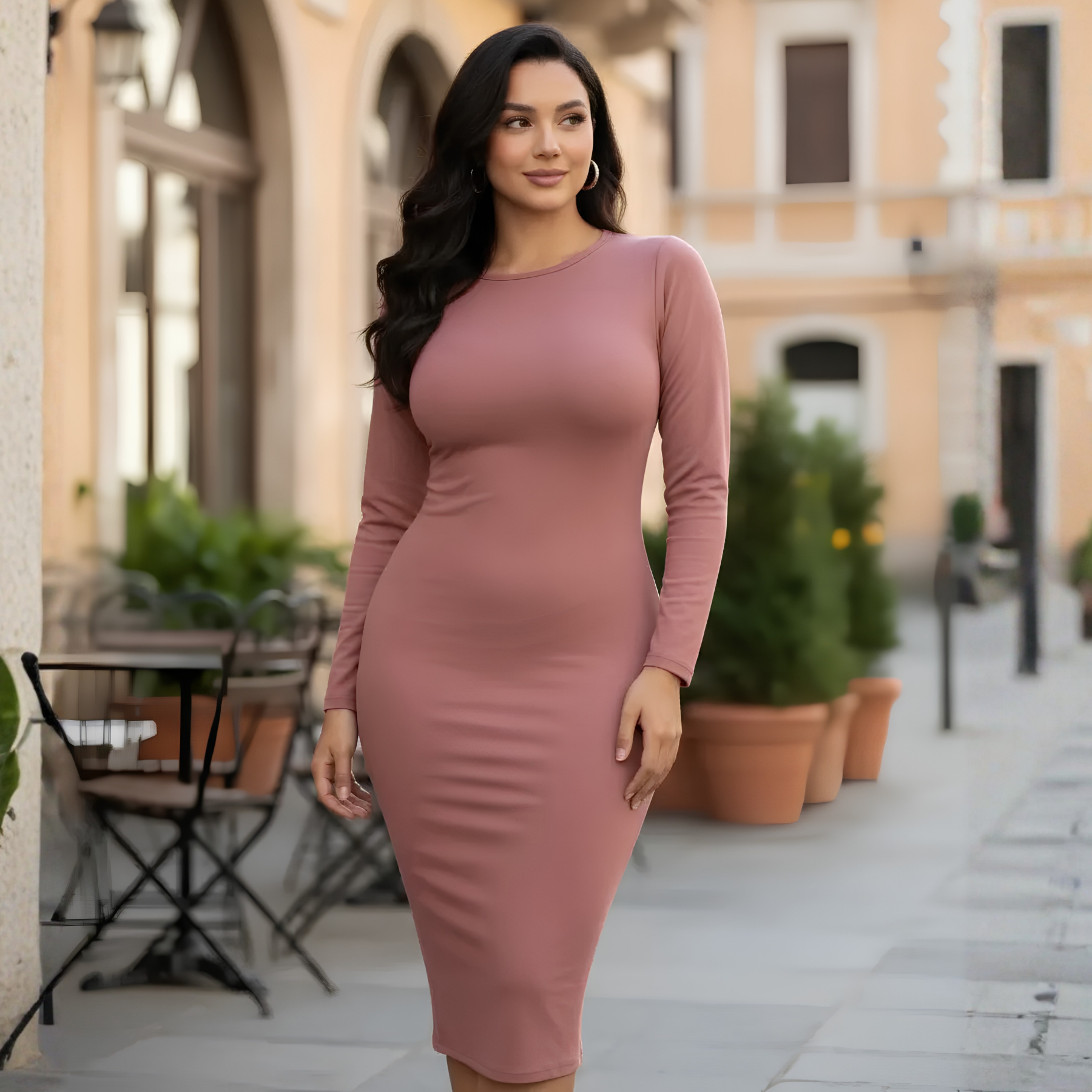 Vestido Londres Manga Larga